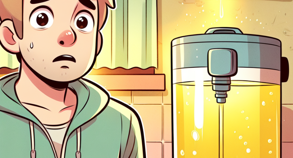 Чому з бойлера тече жовта вода