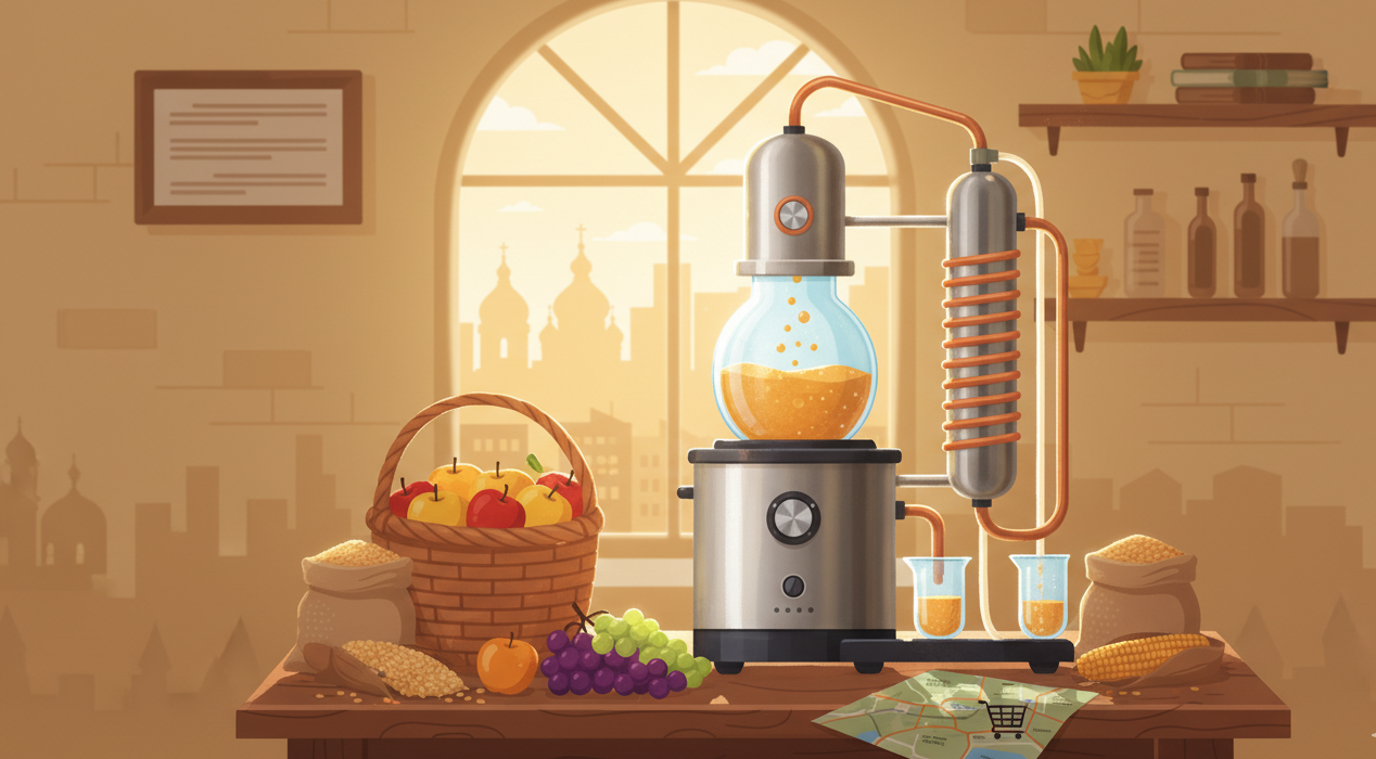 Как правильно выбрать дистиллятор для дома и где купить самогонный аппарат в Киеве?