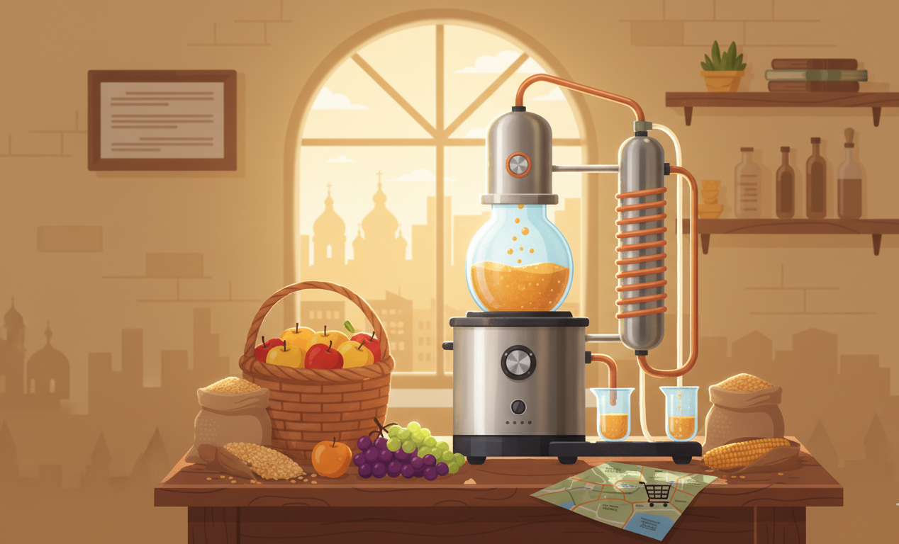 Как правильно выбрать дистиллятор для дома и где купить самогонный аппарат в Киеве?