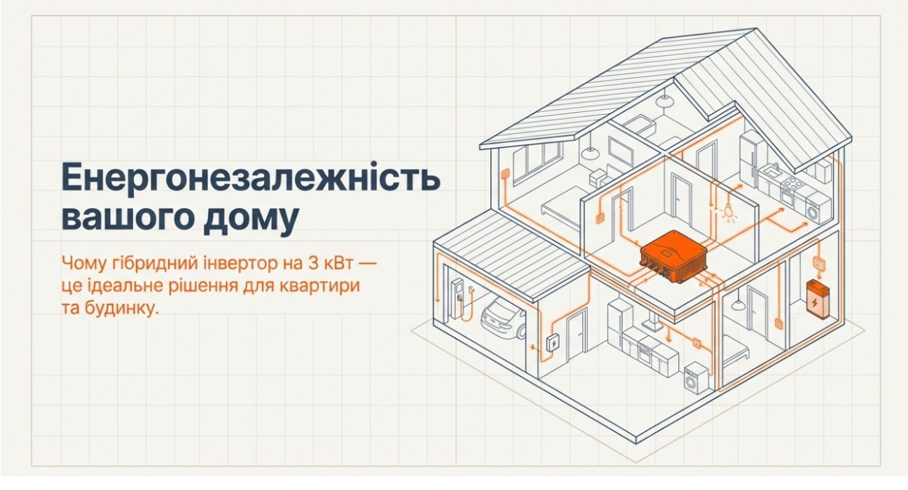 Чому гібридний інвертор на 3 кВт - це найкращий вибір для енергонезалежності вашого дому