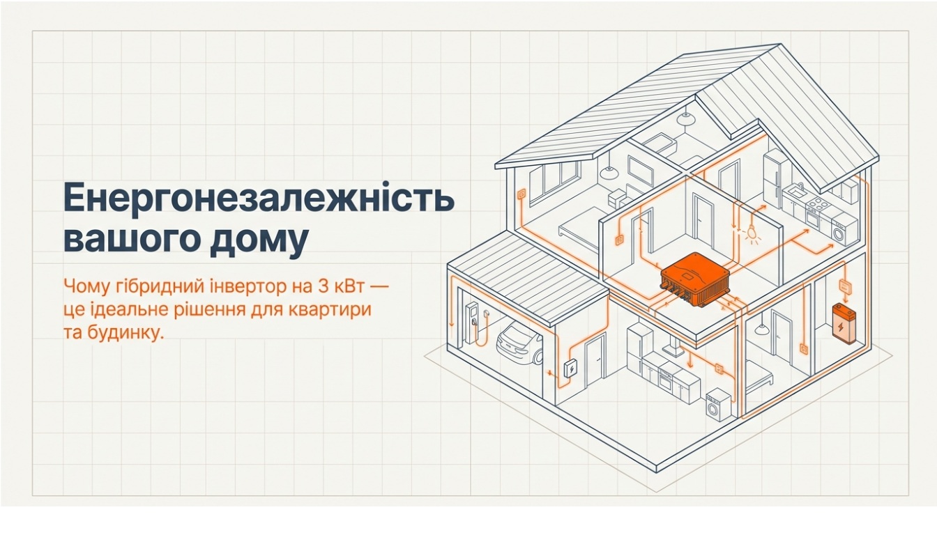 Чому гібридний інвертор на 3 кВт - це найкращий вибір для енергонезалежності вашого дому
