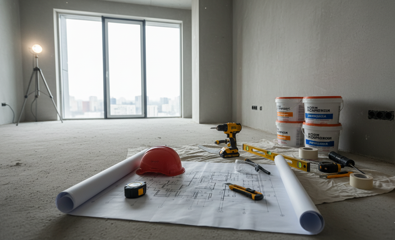З чого почати ремонт квартири в новобудові: покрокова інструкція?